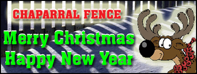Happy Holidays from Chaparral Fence